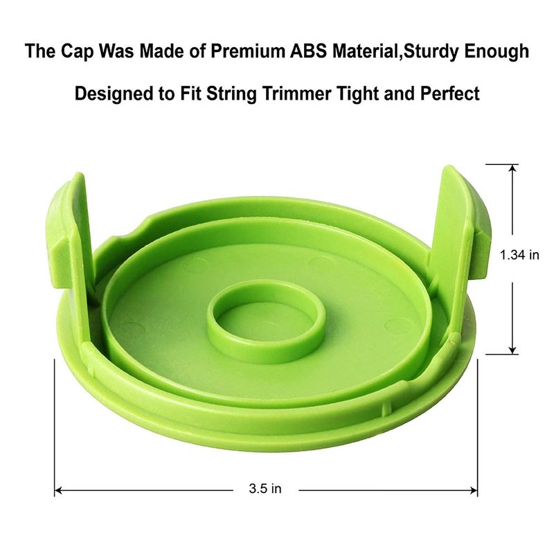 Thten 29242 29082 Trimmer Spool Replacement 27ft 0.065 inch for Greenworks 24V 40V 21052 29272 and 21212 Dual line Electric String Trimmers with 3411546A6 Cap Covers Parts(6Pack+2 Cap)