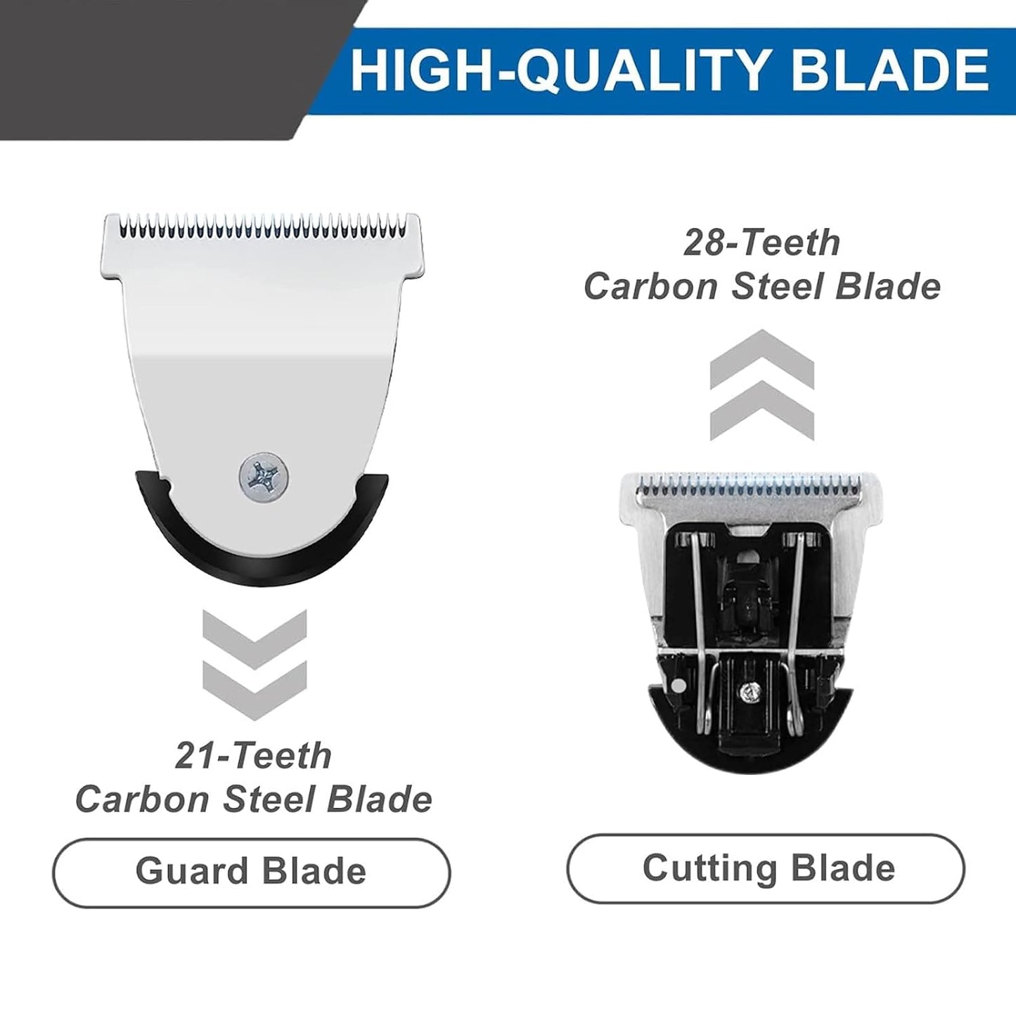 Detachable Hair Clipper Replacement Blades - Compatible with Wahl Mag Trimmers | 2-Pack #2111