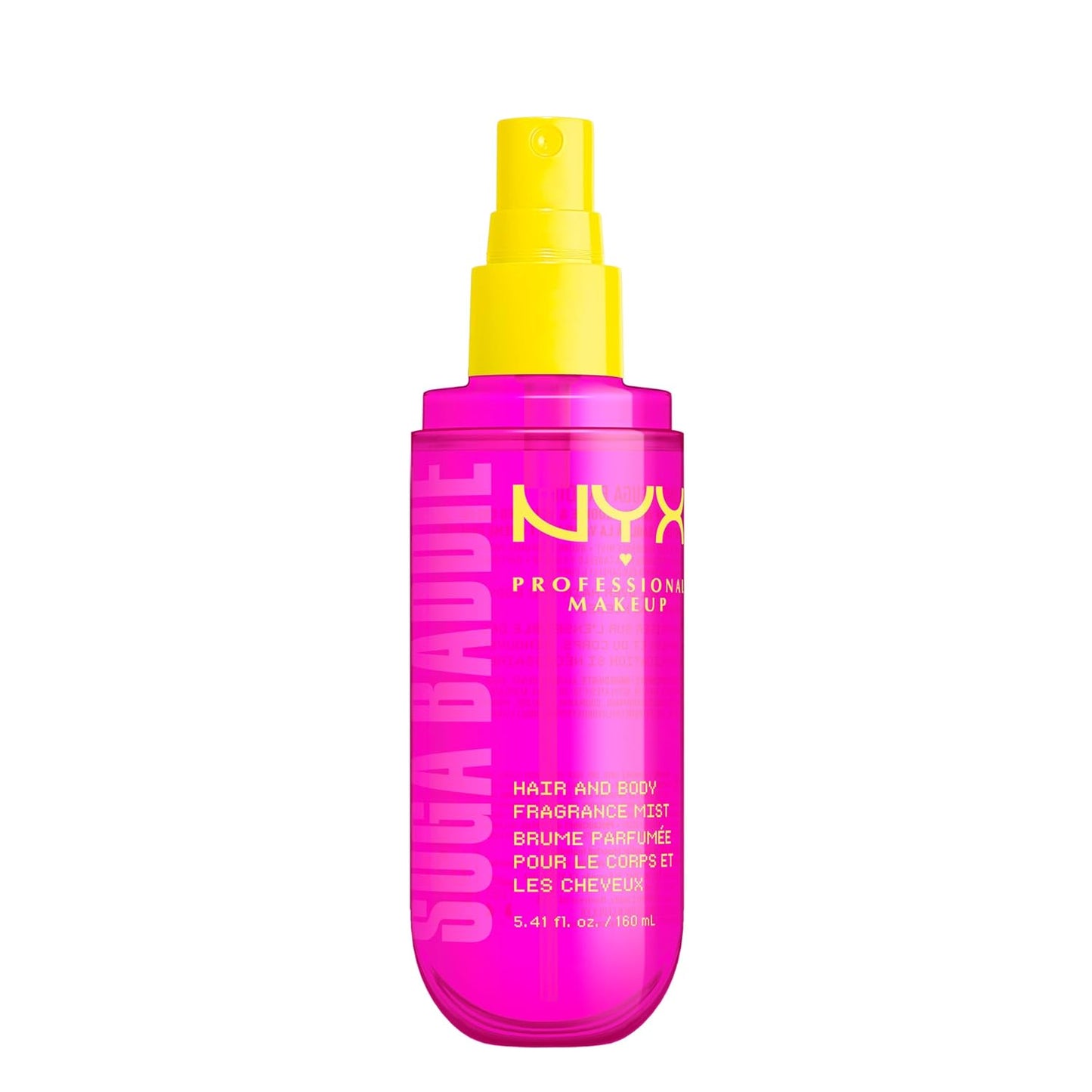 NYX Fat Oil Fragrance Mist - Suga Baddie Vanilla & Whipped Cream Scent | Long-Lasting Hair & Body Spray, 5.4 fl oz