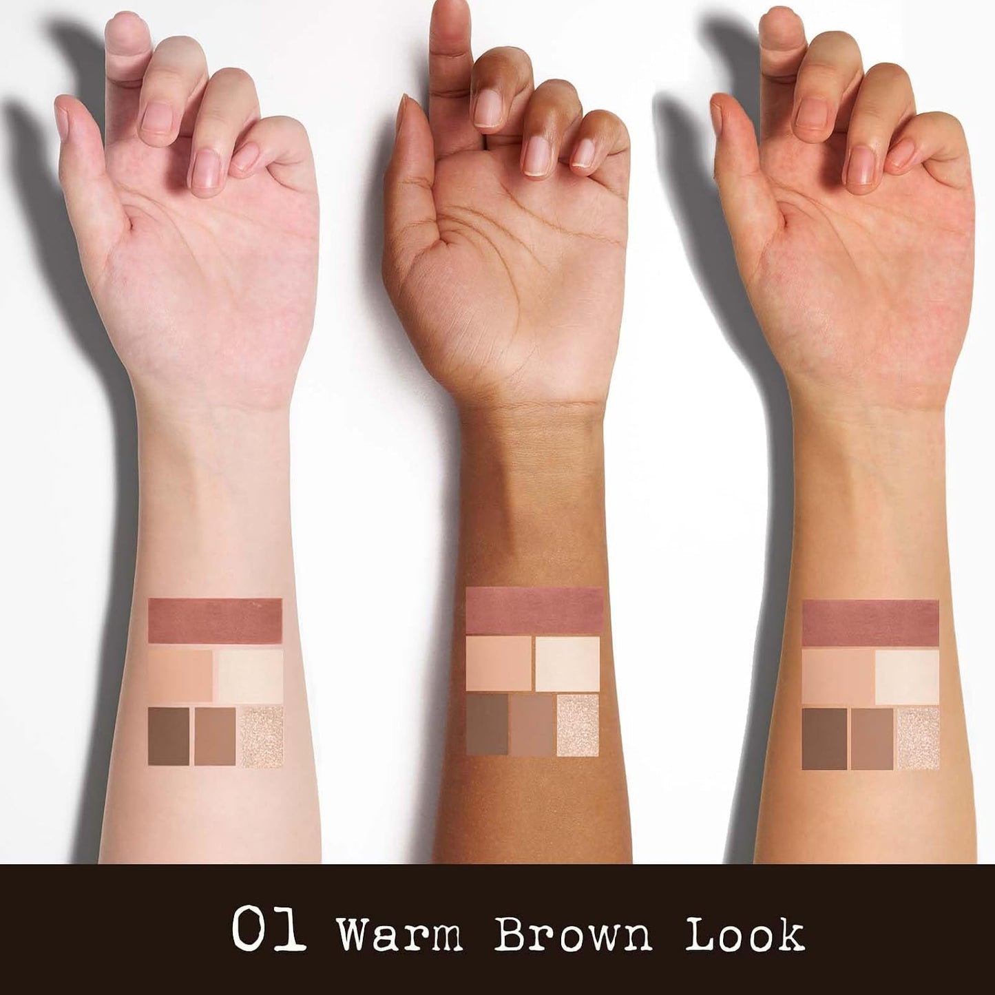 Multi-Use Face Palette - 6 Color Makeup Kit with Eyeshadow, Blush, Contour & Highlighter | Travel-Friendly Warm Brown Look