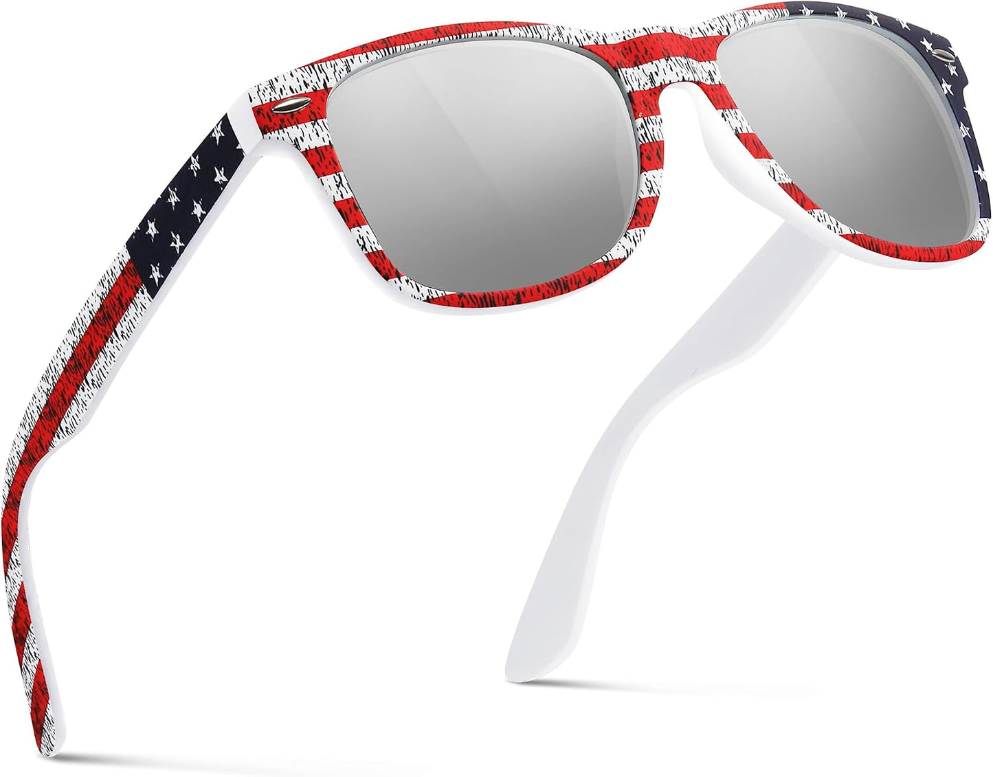 Polarized Sunglasses for Men & Women - Black Retro UV Protection for Driving & Fishing