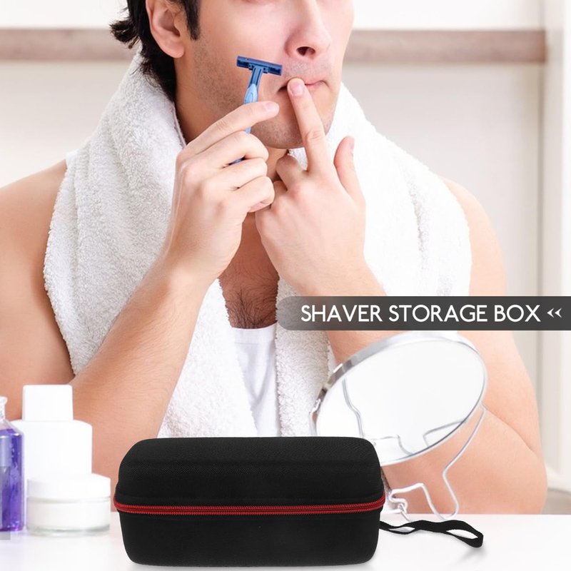 NOLITOY Portable Razor Protective Cover Travel Case with Eva and Oxford Cloth Compact Razor Storage Bag for Shaving Accessories and Men S Electric Shavers