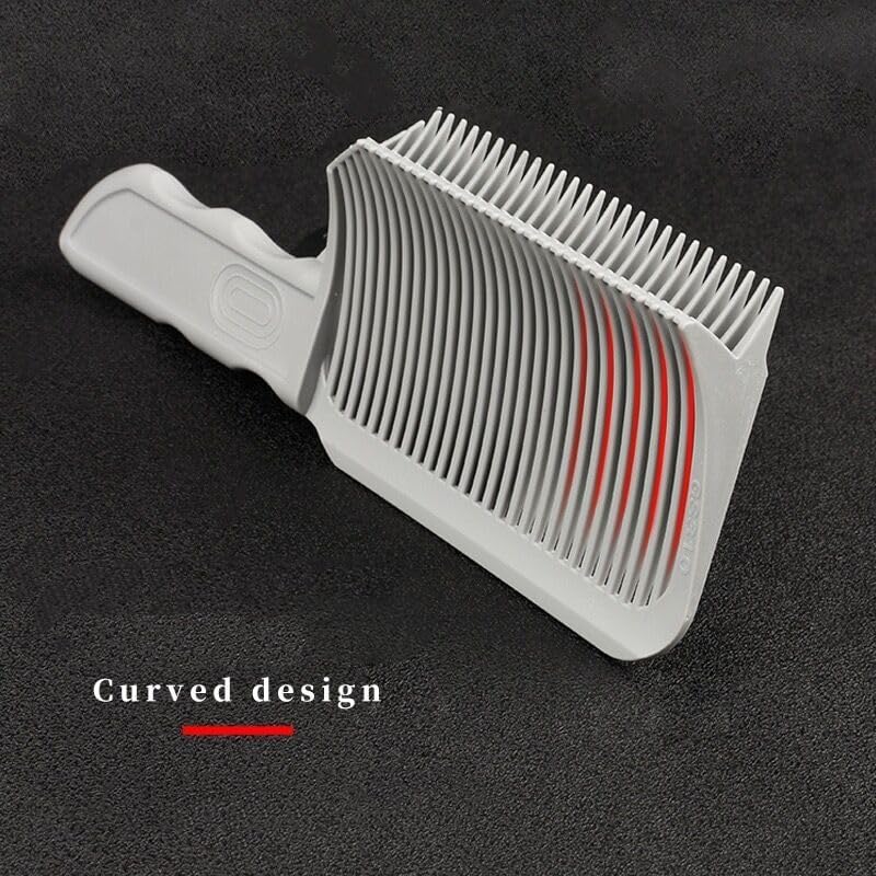 V-Shaped Comb Hair Blending Tool - Professional Fade Comb for Men | Heat Resistant, Grey 1pc