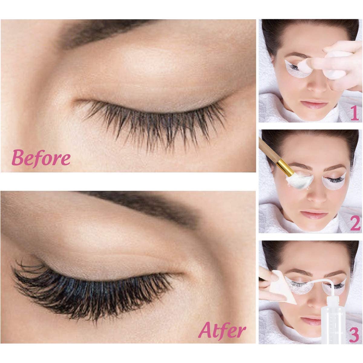 Eyelash Extension Cleanser Eyelid Foaming Cleanser Lash Shampoo for Extensions & Natural Lashes, Oil, Paraben & Sulfate Free, Non-Irritating, Perfect for Salon & Home Use 1.69fl.oz