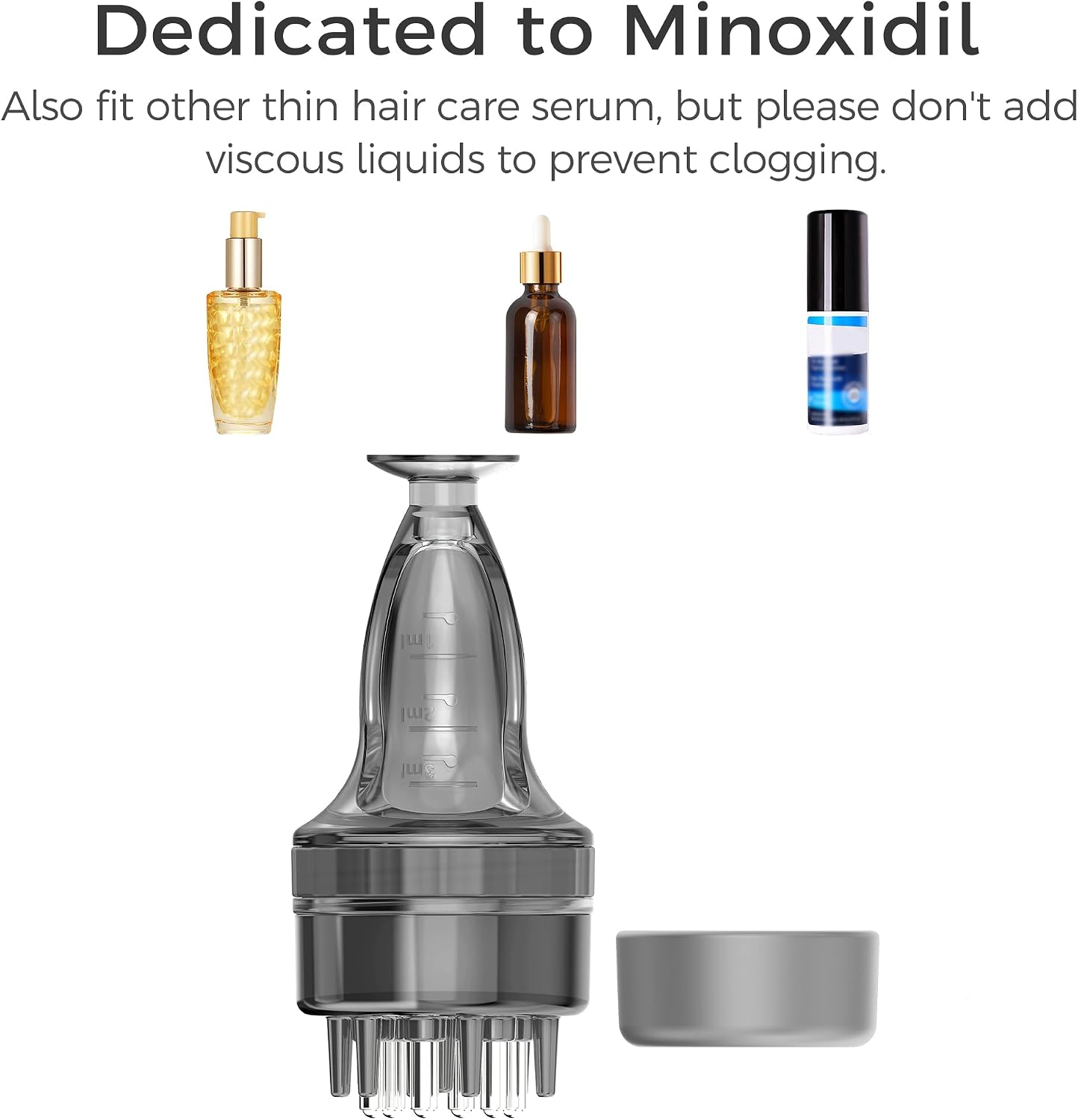 Minoxidil Applicator Tool - Quick & Efficient Hair Serum Application | No Mess, Compact Design