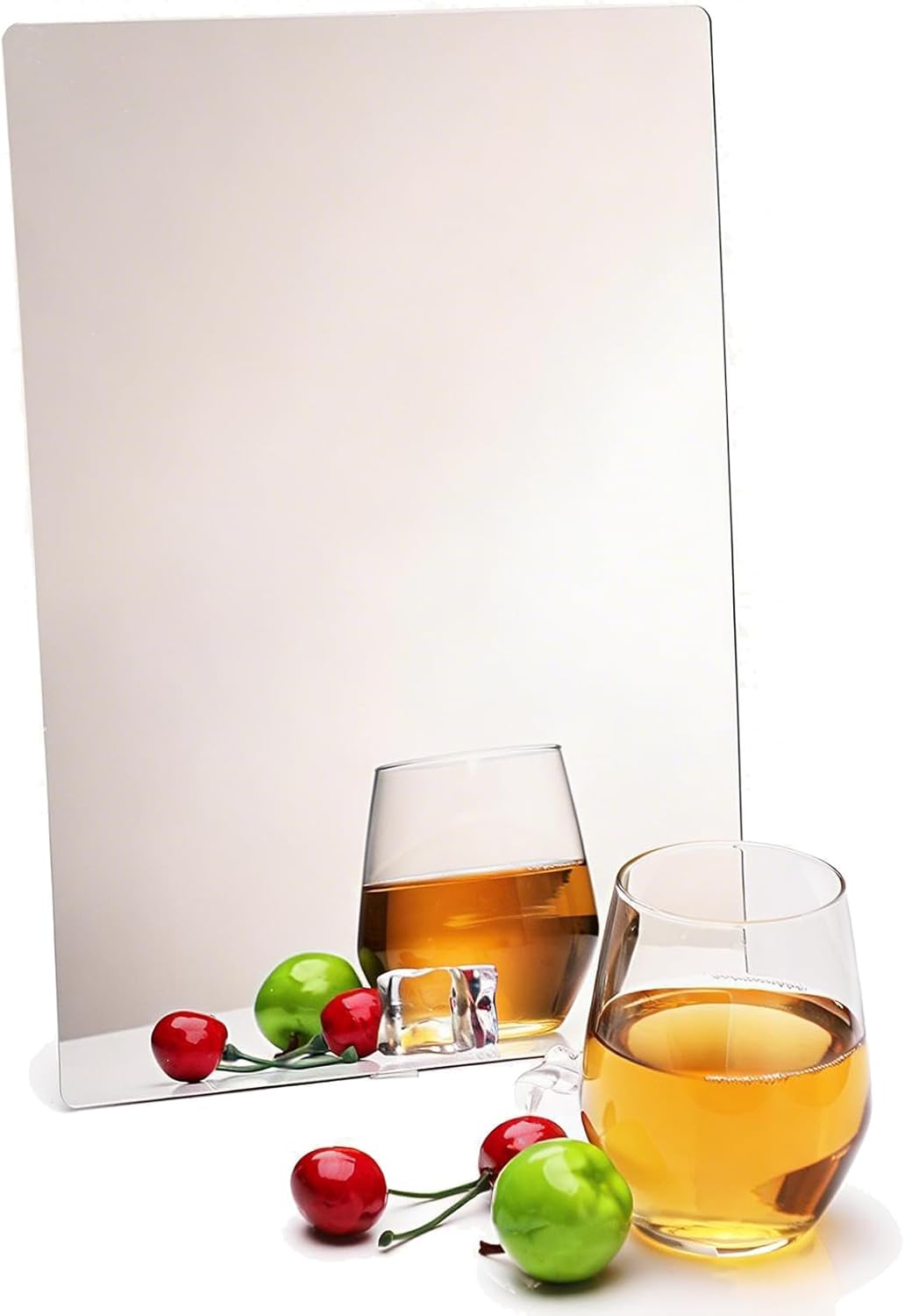 Acrylic Wall Mirror - Shatterproof Self-Adhesive Lightweight 8x10 Inch | Safe Reflective Plexiglass for Kids & Adults