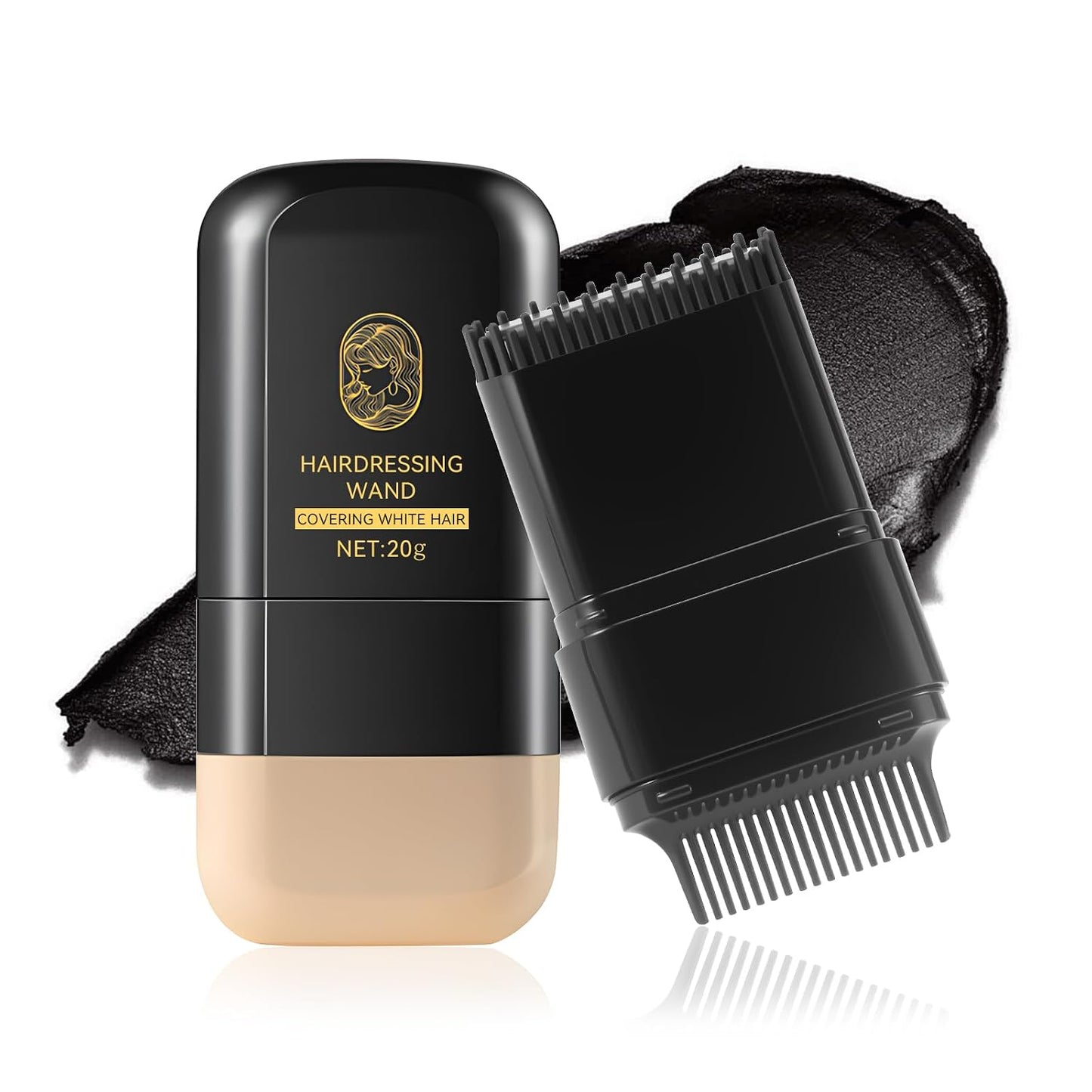 Gray Hair Cover Up Stick - Instant Hair Concealer Cream for Men & Women | Seamless & Natural Color