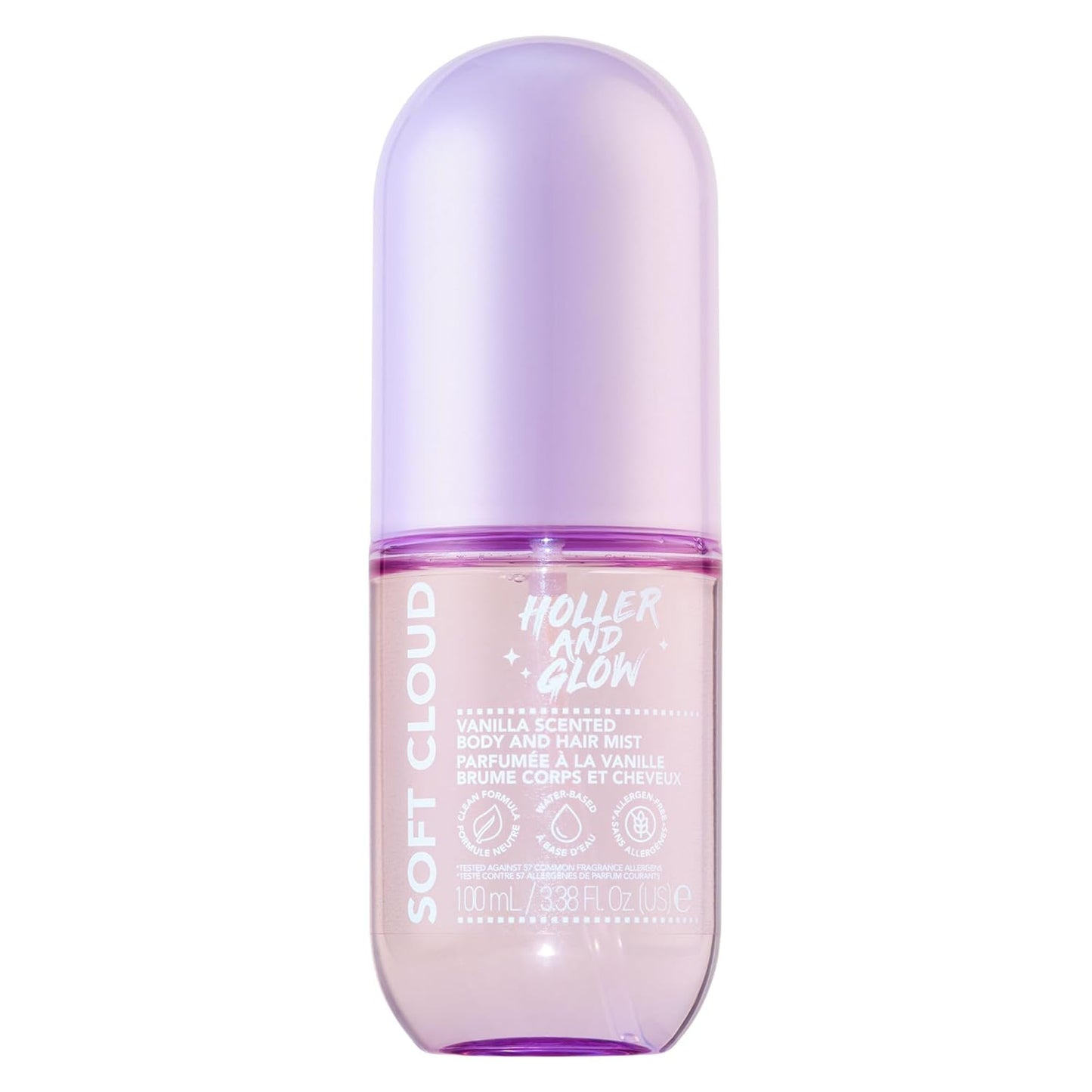 Mood Boosting Cotton Puff Body & Hair Mist - Fresh Linen Scent | 3.38 Fl Oz, Long-Lasting Fragrance for Teens