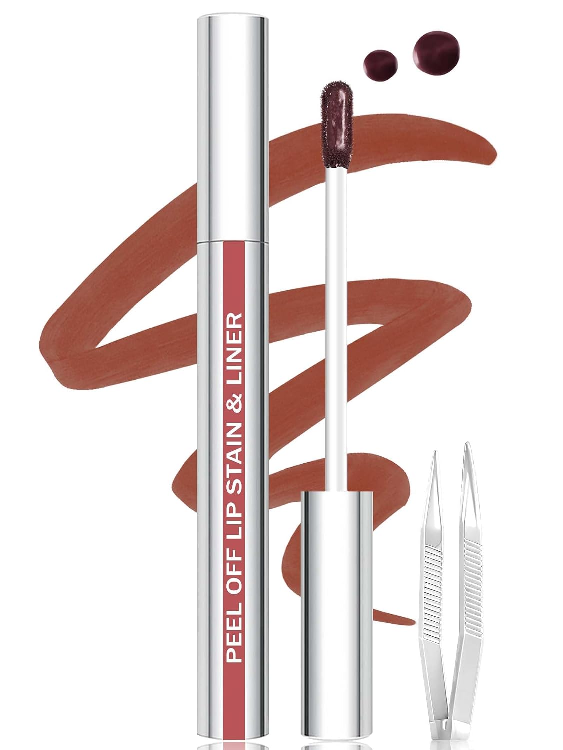 Lip Stain - Long Lasting Matte Lip Tint Tattoo | Waterproof, Highly Pigmented Color in Nude Pink
