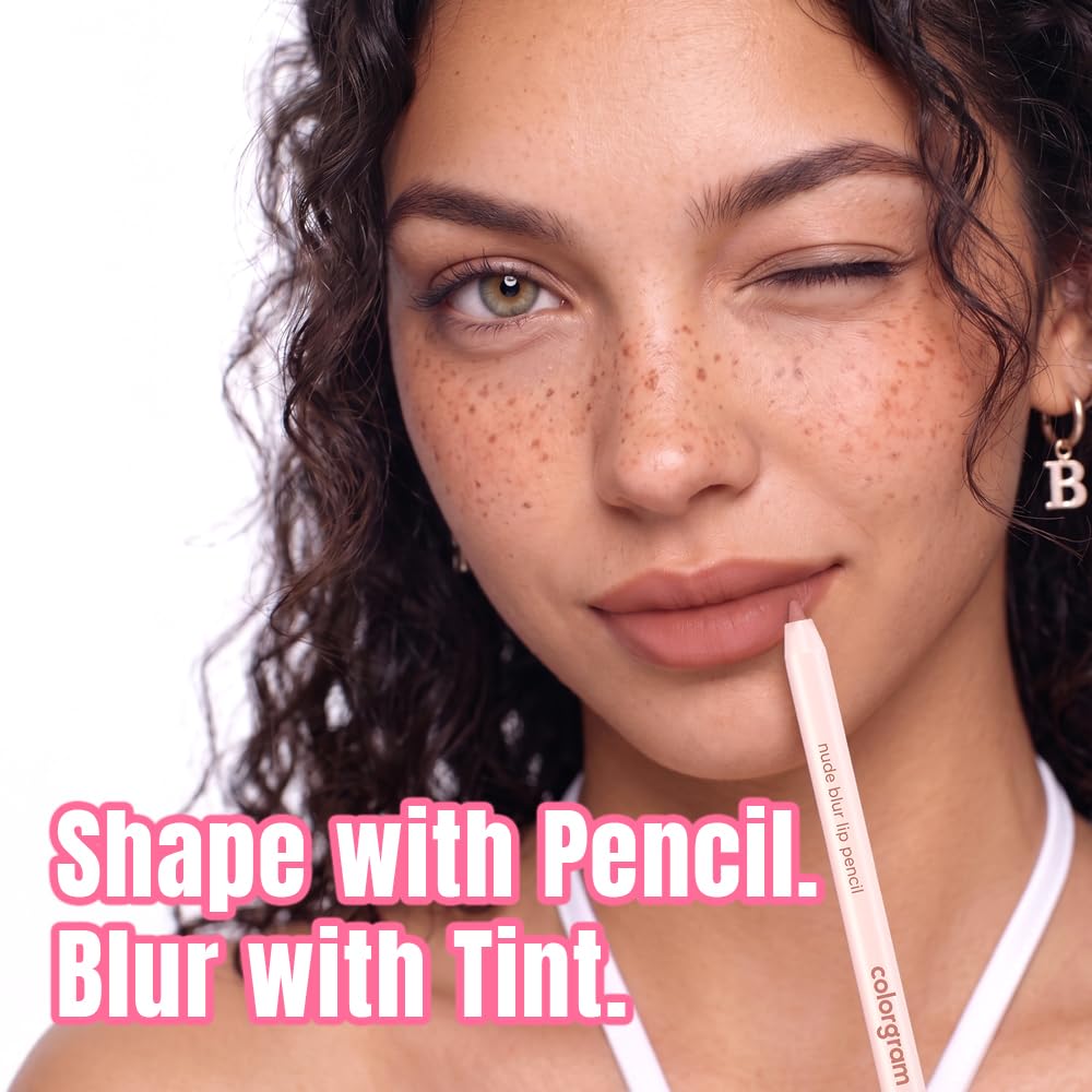 COLORGRAM NUDE BLUR TINT LIP TRIO KIT 02 WARM KIT | K-Beauty Makeup | Soft Matte Lip Stain | Powdery Finish | 2-in-1 Lip & Cheek | Lightweight & Buildable