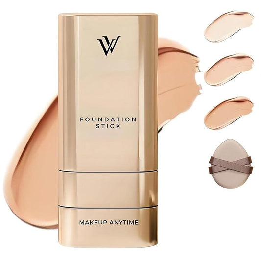 Korean Foundation Stick - Multi-Use Double Head Makeup Sticks | Longwear Waterproof for All Skin Types - #3 Warm Color