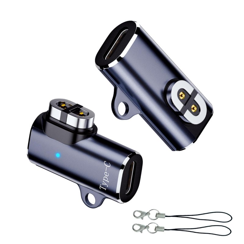 sweguard USB C Shokz Charging Cable Adapter (2 Pack) Type c Charger Cable to Shokz Magnetic Converter Compatible with Shokz Aeropex, OpenRun, OpenRun Pro/Mini, OpenComm 2/UC Charge Plugs, Grey