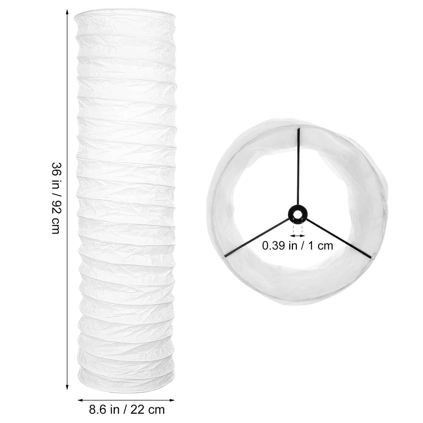 Uonlytech Paper Floor Lamp Shades Nordic Style Table Light Cover Barrel Chandelier Protector for Home Hotel Bedside Desk Wall Floor Lamp