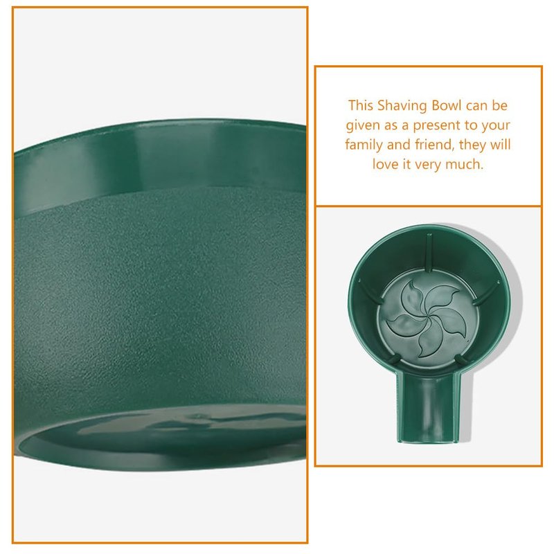 FRCOLOR Plastic Shaving Bowl 2.36 Inch Wide Lathering Bowl for Men Shaving Cream Foam Soap Durable Shave Accessory for Home and Travel