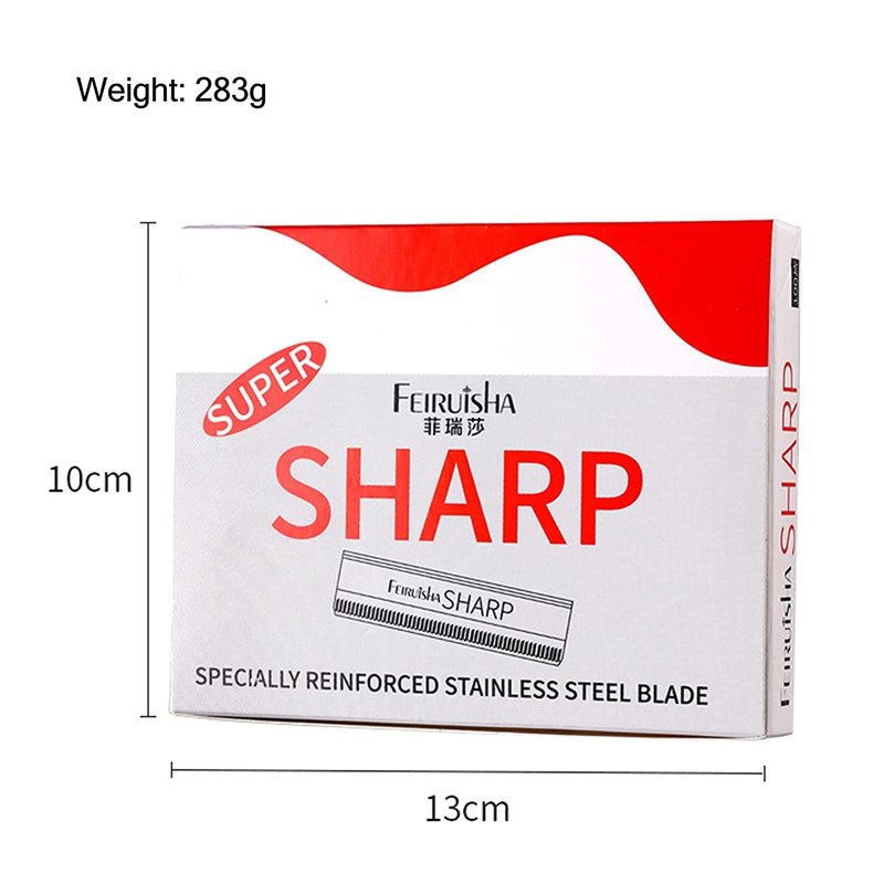 Precision Razor Blades - Single Edge for Men Eyebrow Shaping, Straight Razor and Razor for Women (100 pieces + 1 tool holders)