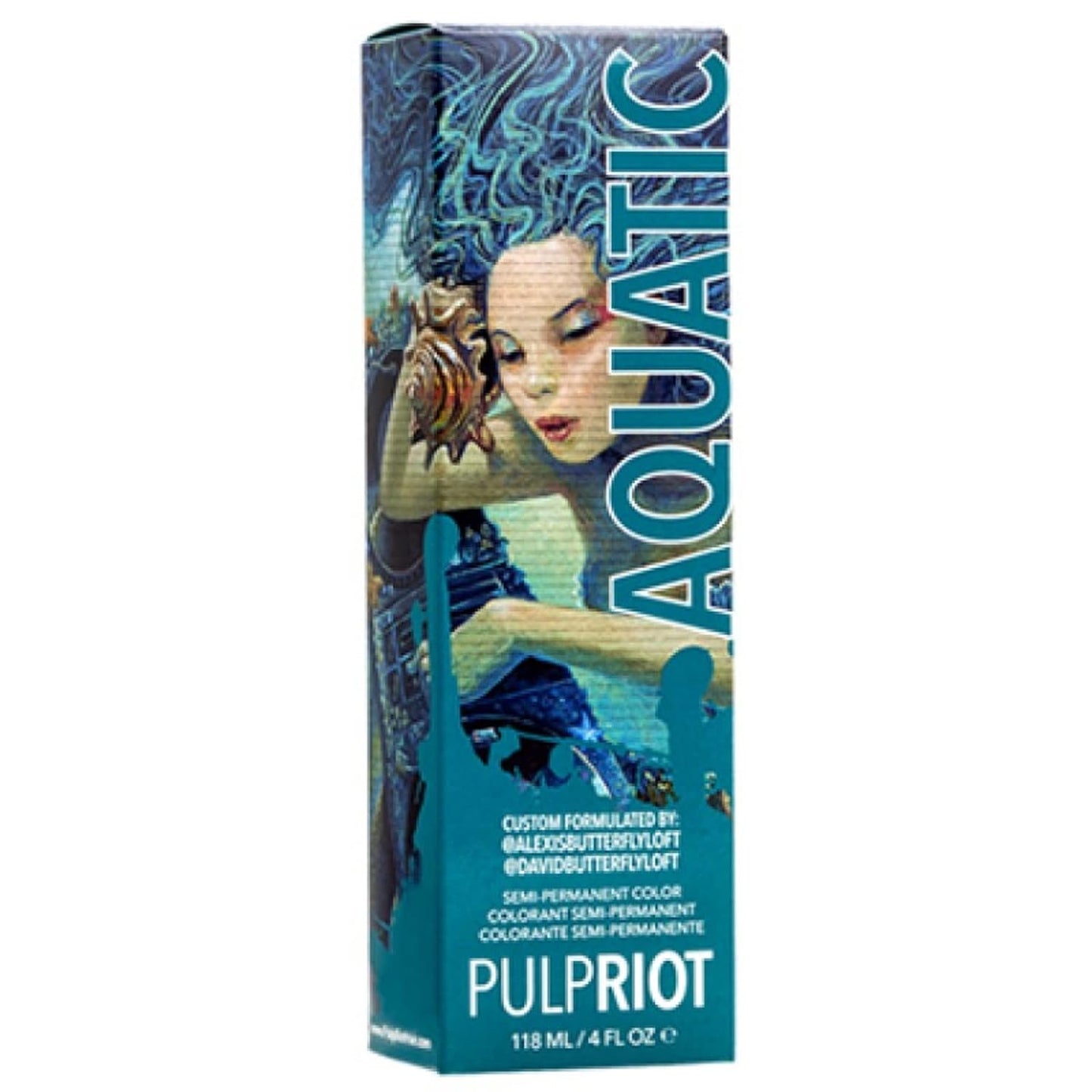Semi-Permanent Hair Color - Pulp Riot Aquatic 4oz | Vibrant, Long-Lasting Dye
