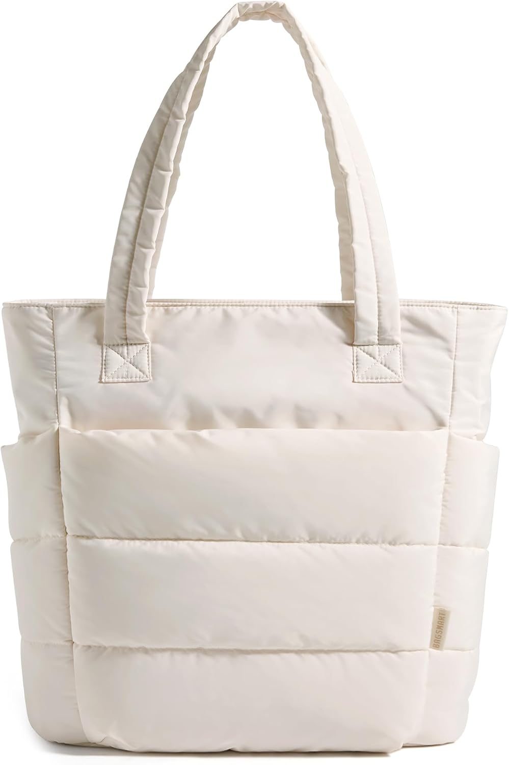 BAGSMART Tote Bag for Women - Lightweight Puffy Shoulder Bag with Compartments for Travel & Gym | Versatile Design