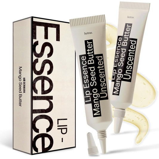 hetras Mango Seed Butter Lip Essence – Deep Hydration Squalane & Ceramide Treatment | Non-Sticky Glossy Jelly Finish | Fragrance-Free Overnight Mask & Daily K-Beauty Balm for Chapped Lips