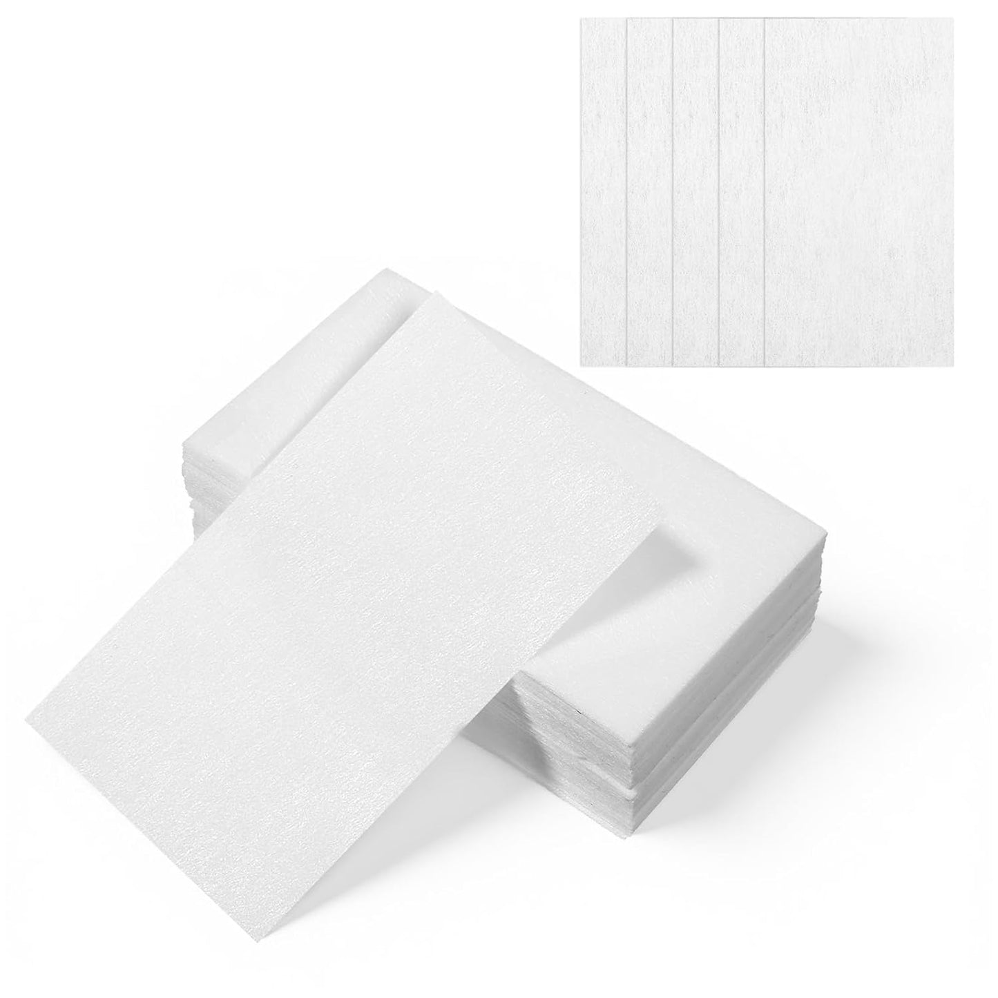 Perm Papers for Hair - 100 Disposable Heat-Resistant Curling Wraps | White