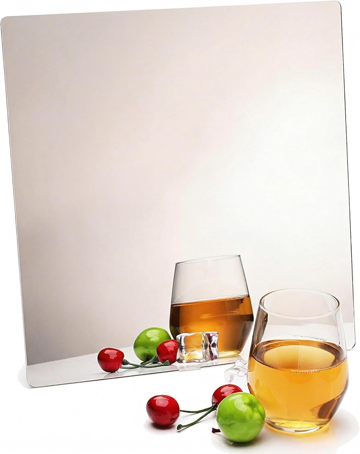 Acrylic Wall Mirror - Shatterproof Self-Adhesive Lightweight 8x10 Inch | Safe Reflective Plexiglass for Kids & Adults