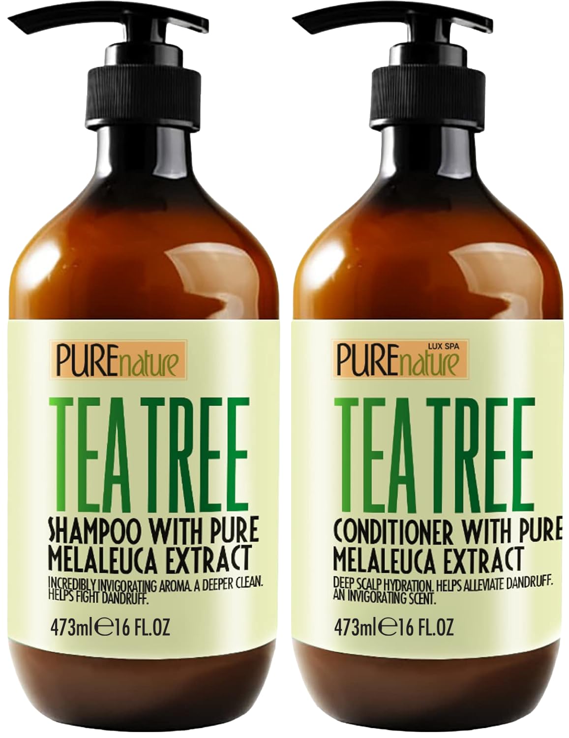 Oily Hair Shampoo and Conditioner Set - Sulfate-Free Moisturizing Formula for Flaky Scalps | 16 Fl Oz (Set of 2)