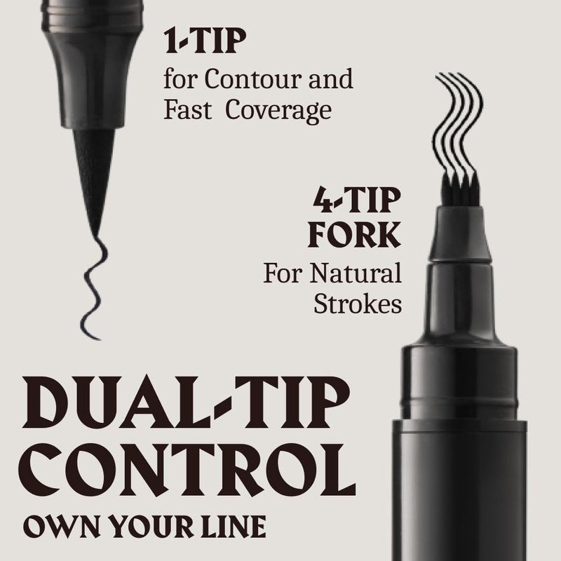 Viking Beard Pen - Jet Black Temporary Beard Dye Pencil | Waterproof, Long-Lasting Touch-Up Tool