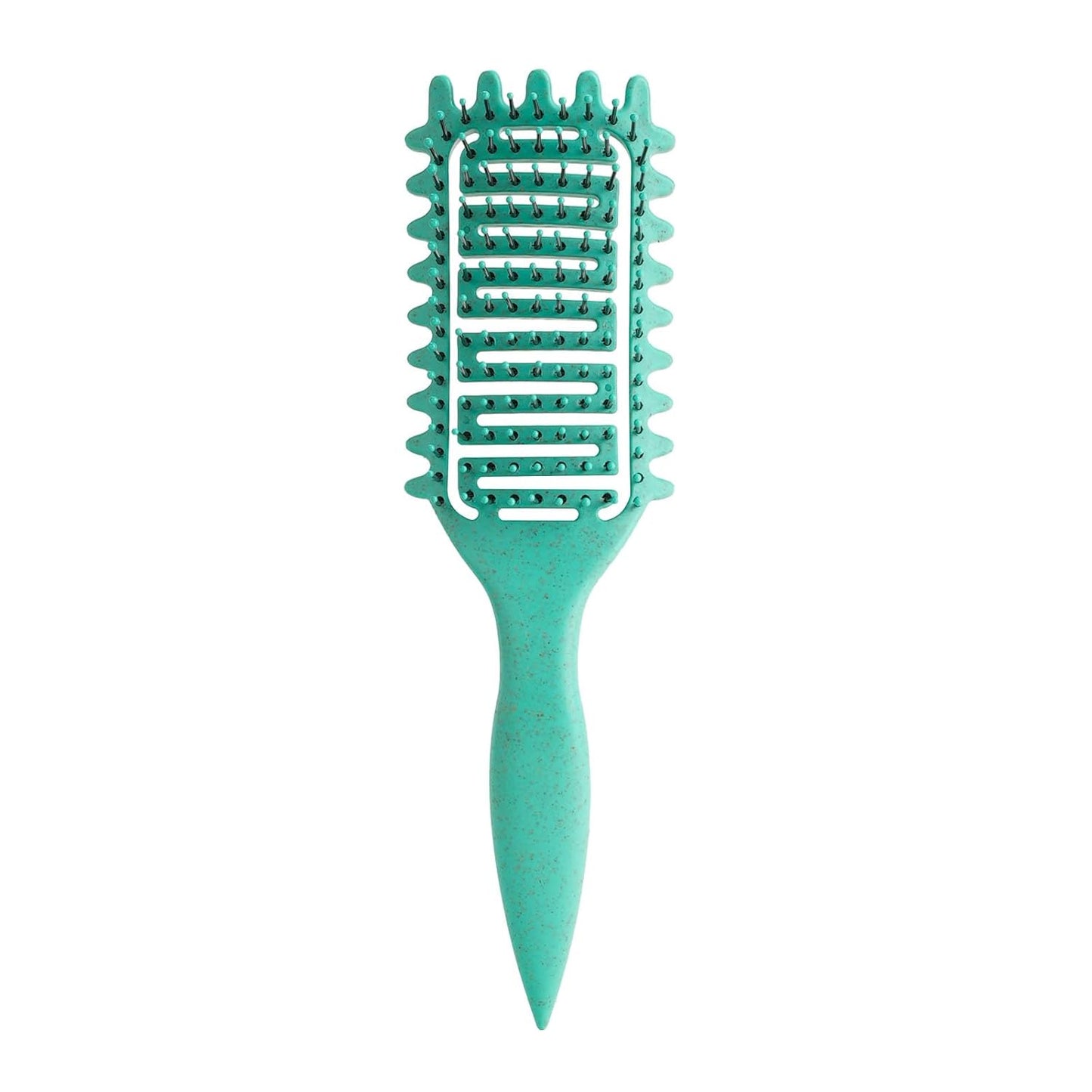 Curl Defining Brush - Vented Detangling Hair Brush for Curly Hair | Lightweight & Curved Design (Pink)