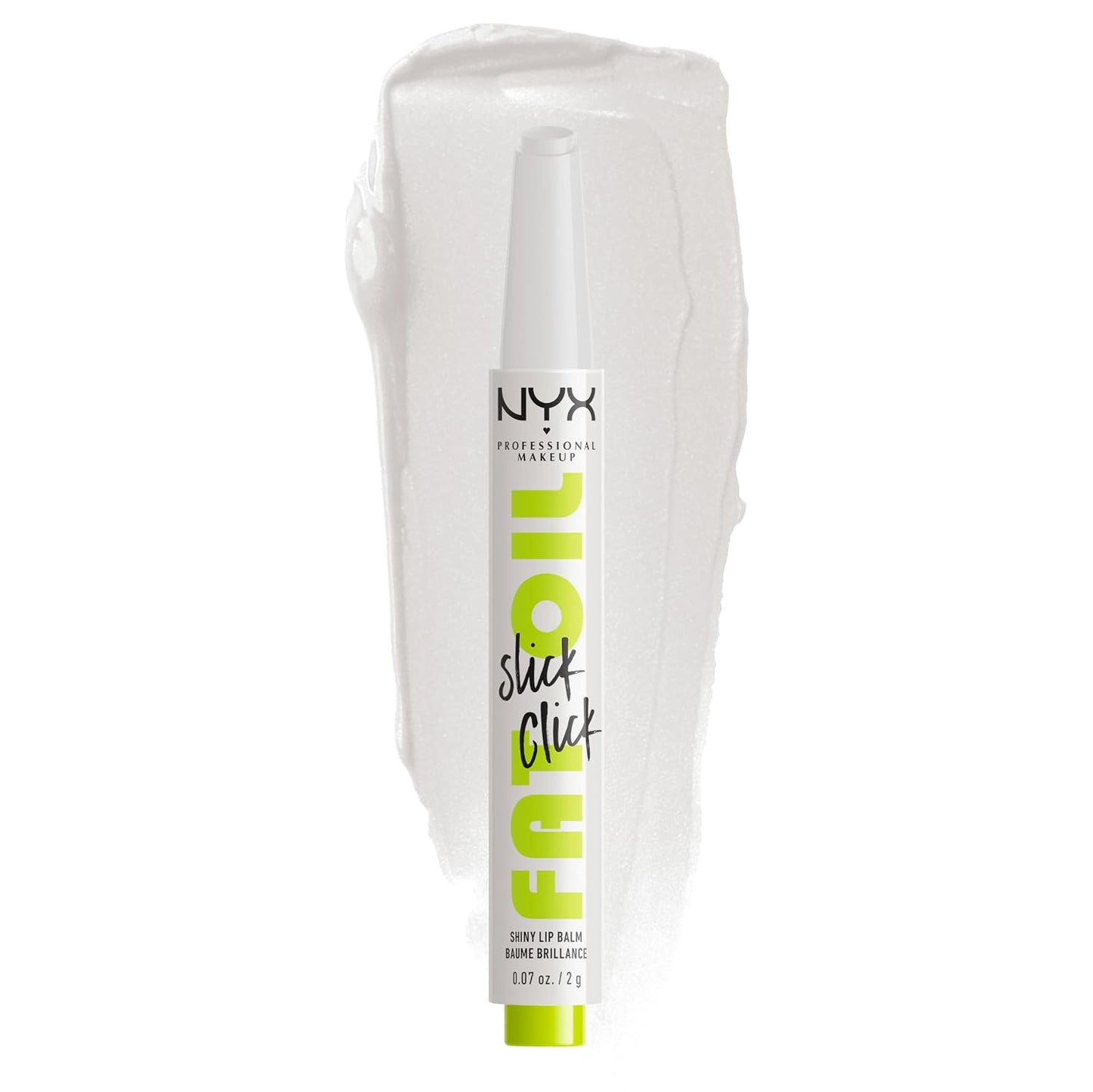 NYX Professional Makeup Fat Oil Slick Click | Lightweight, Buildable Vegan Lip Balm - Richly Pigmented, No Filter Needed