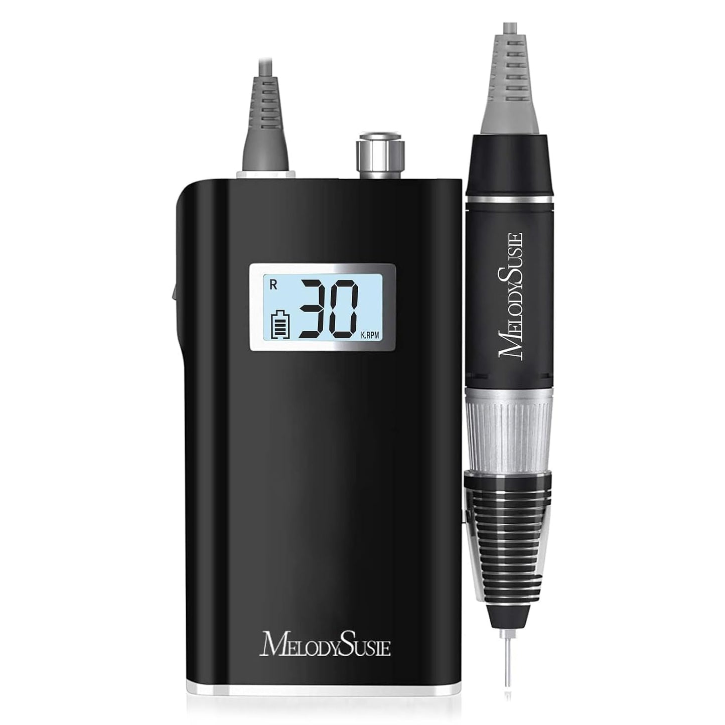Clip-On Rechargeable Nail Drill - 30,000 RPM E-File with LCD Display for Manicure & Gel Removal | Ideal for Nail Art Training & Home Use