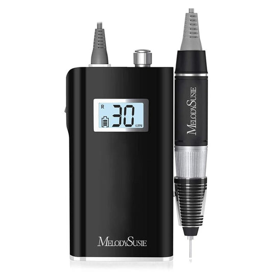 Clip-On Rechargeable Nail Drill - 30,000 RPM E-File with LCD Display for Manicure & Gel Removal | Ideal for Nail Art Training & Home Use