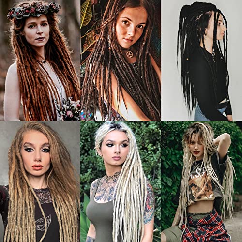 Leeven 24 Inch Ombre Honey Blonde Dreadlock Extensions - 40 Strands