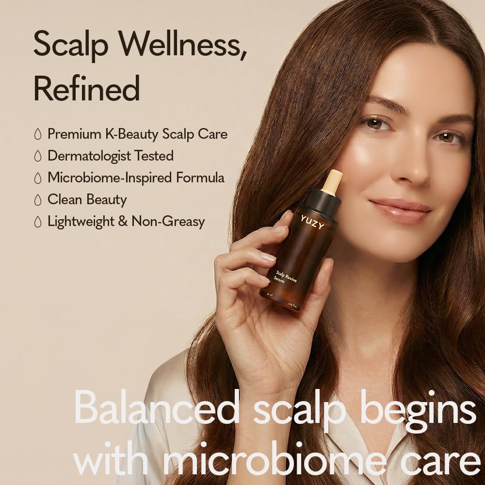 YUZY Scalp Revive Serum, Non-Greasy Scalp Serum for Thinning Hair with Biotin, Caffeine & Menthol, Microbiome Scalp Care for Fuller-Looking Hair & Growth Support | 1.69 fl.oz, 50ml