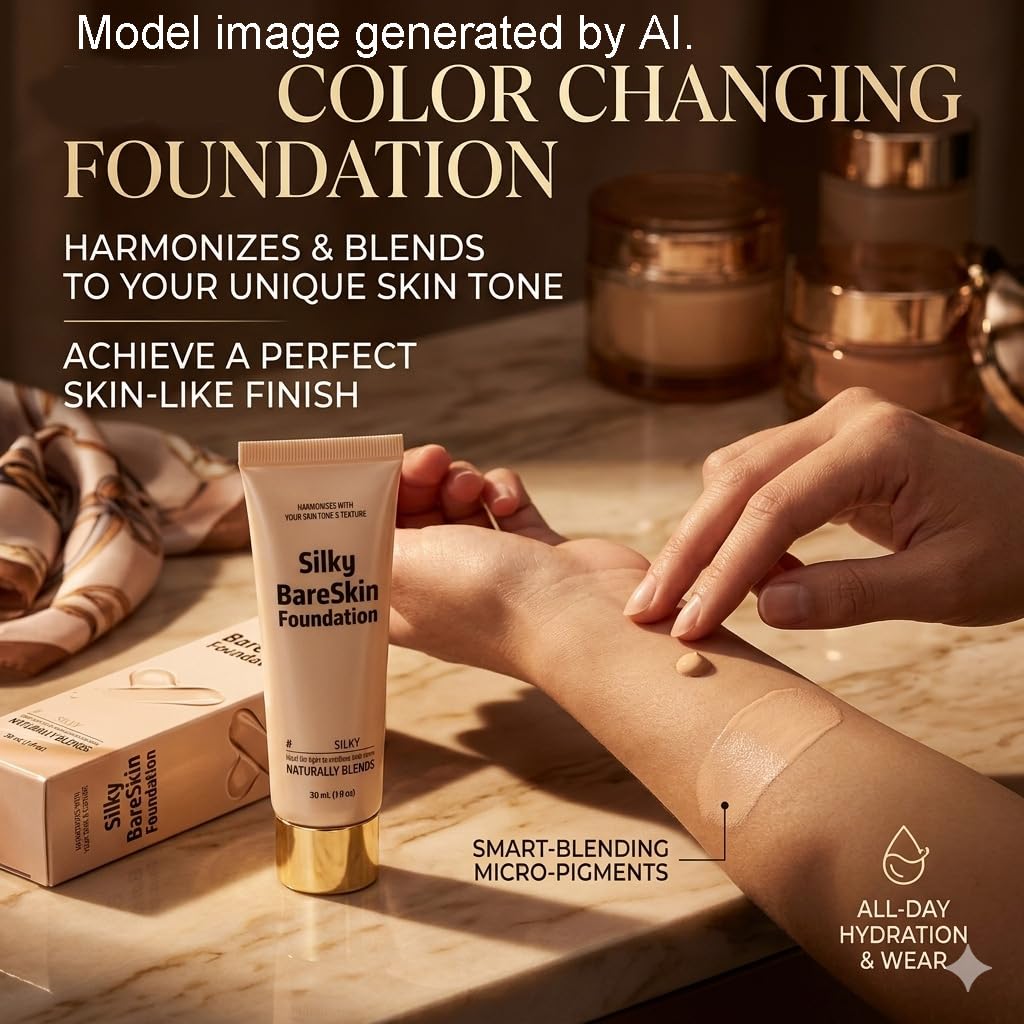 Color Changing Foundation for Women - Hydrating & Firming, Buildable Sheer to Medium Coverage | 1 fl oz (Light)