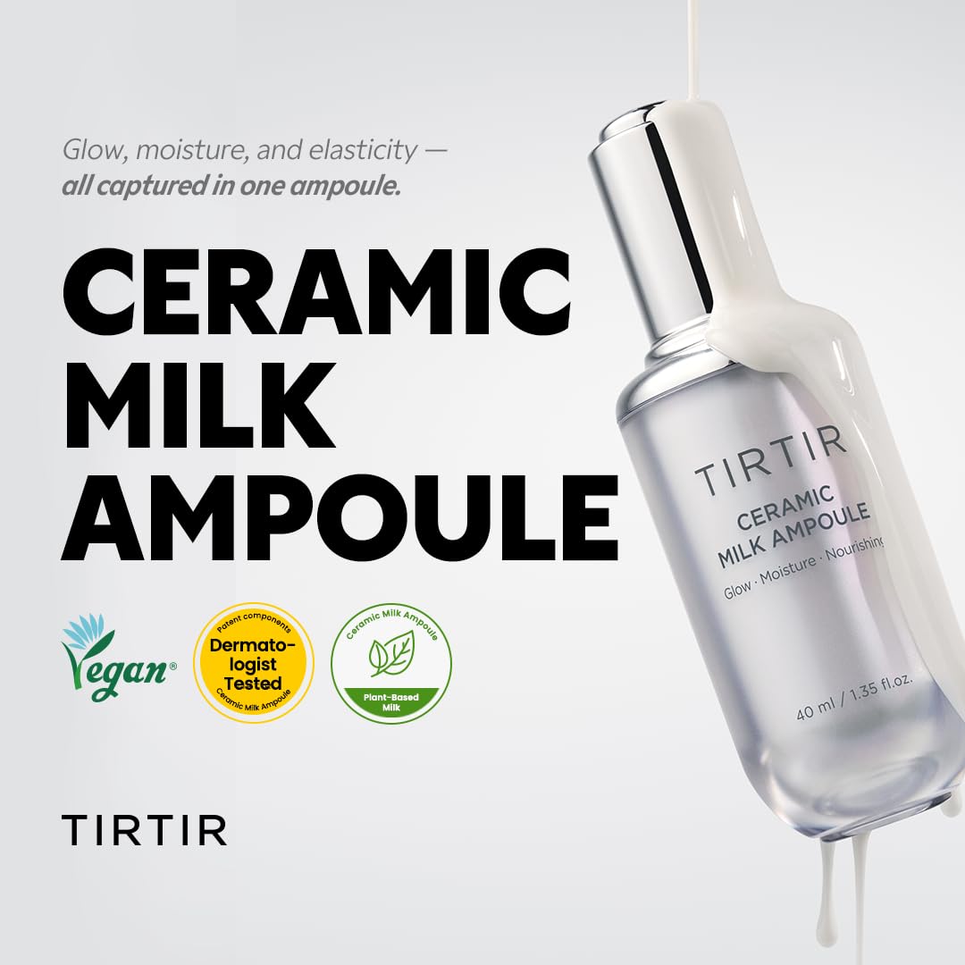 Ceramic Milk Ampoule - Nourishing Skin Serum for Radiant Glow | 1.35 Fl Oz