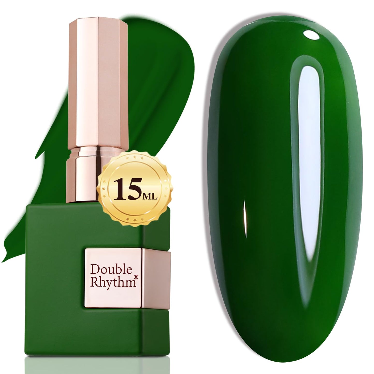 Gel Nail Polish - Double Rhythm 15ML Pearl White Soak Off for Art Manicure | DIY at Home