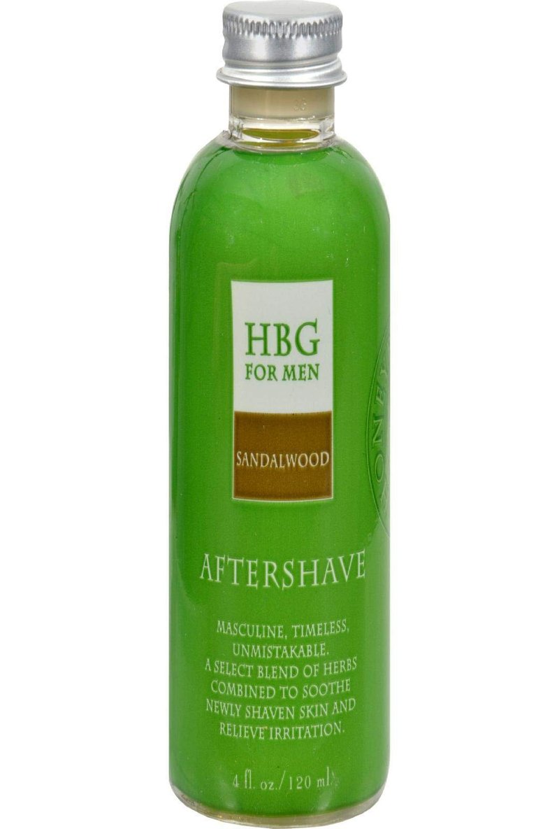 Honeybee Gardens: Men's Products, Herbal Gluten-Free Vegan Aftershave, Sandalwood, 4 oz
