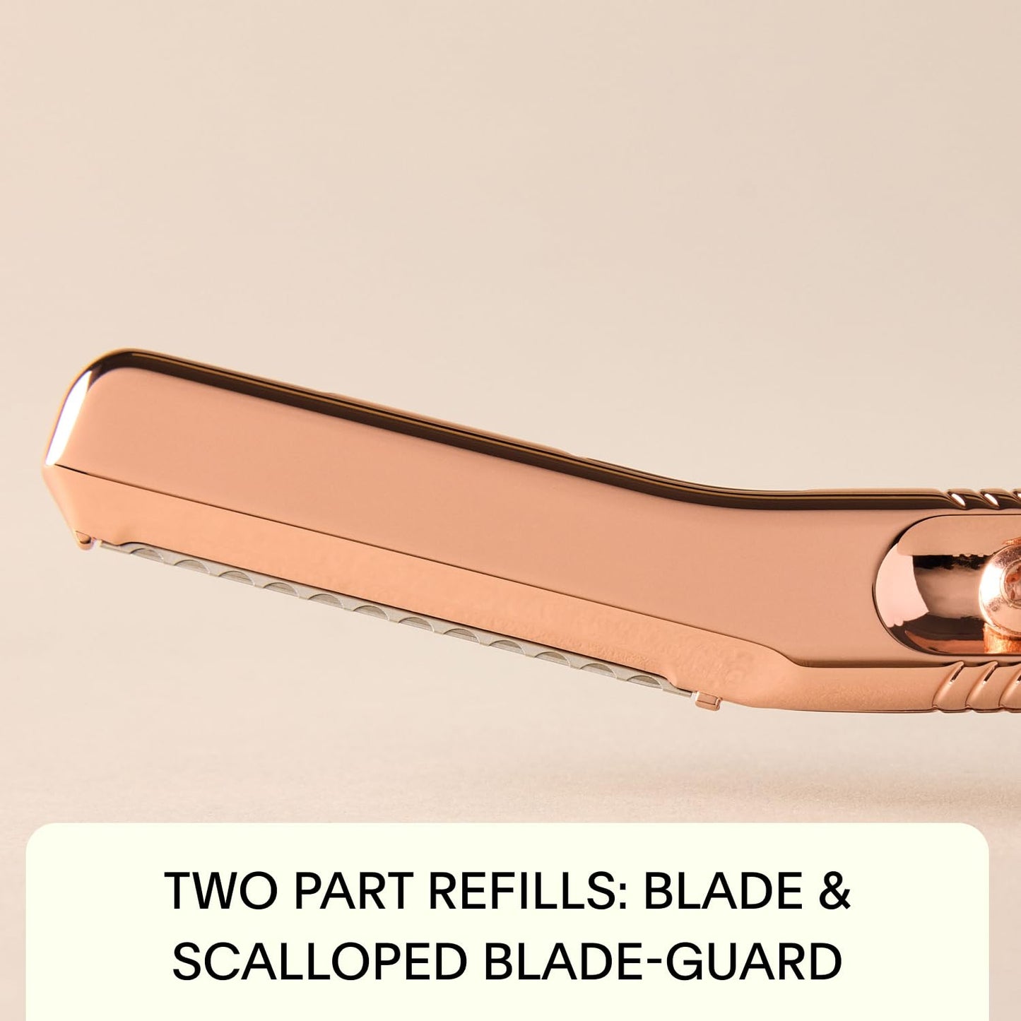 Leaf Shave | Leaf Dermaplaner, All-Metal Reusable Dermaplane Razor and Exfoliating Tool for Women, Includes Precision Clip and Two Refills - Silver