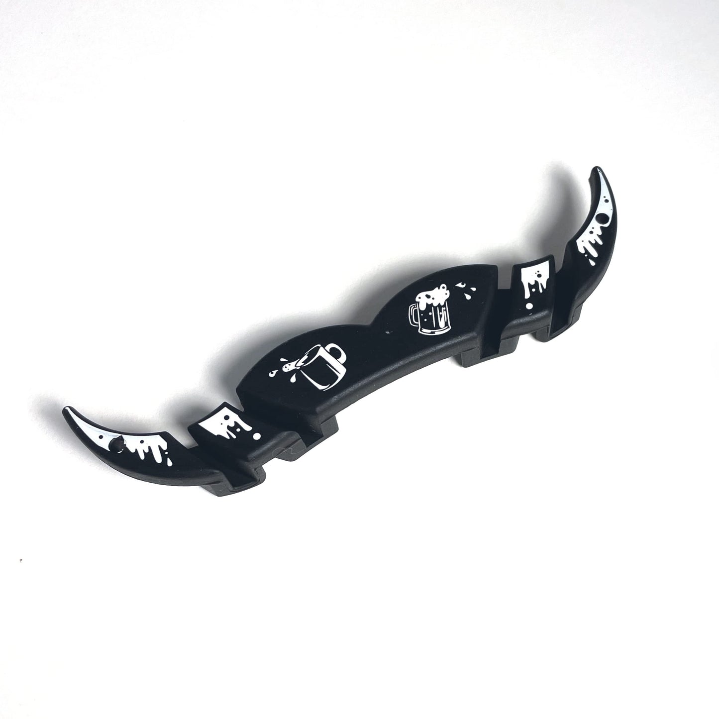 The MoGuard - Mustache Guard Drink Attachment (Black FOAMO)