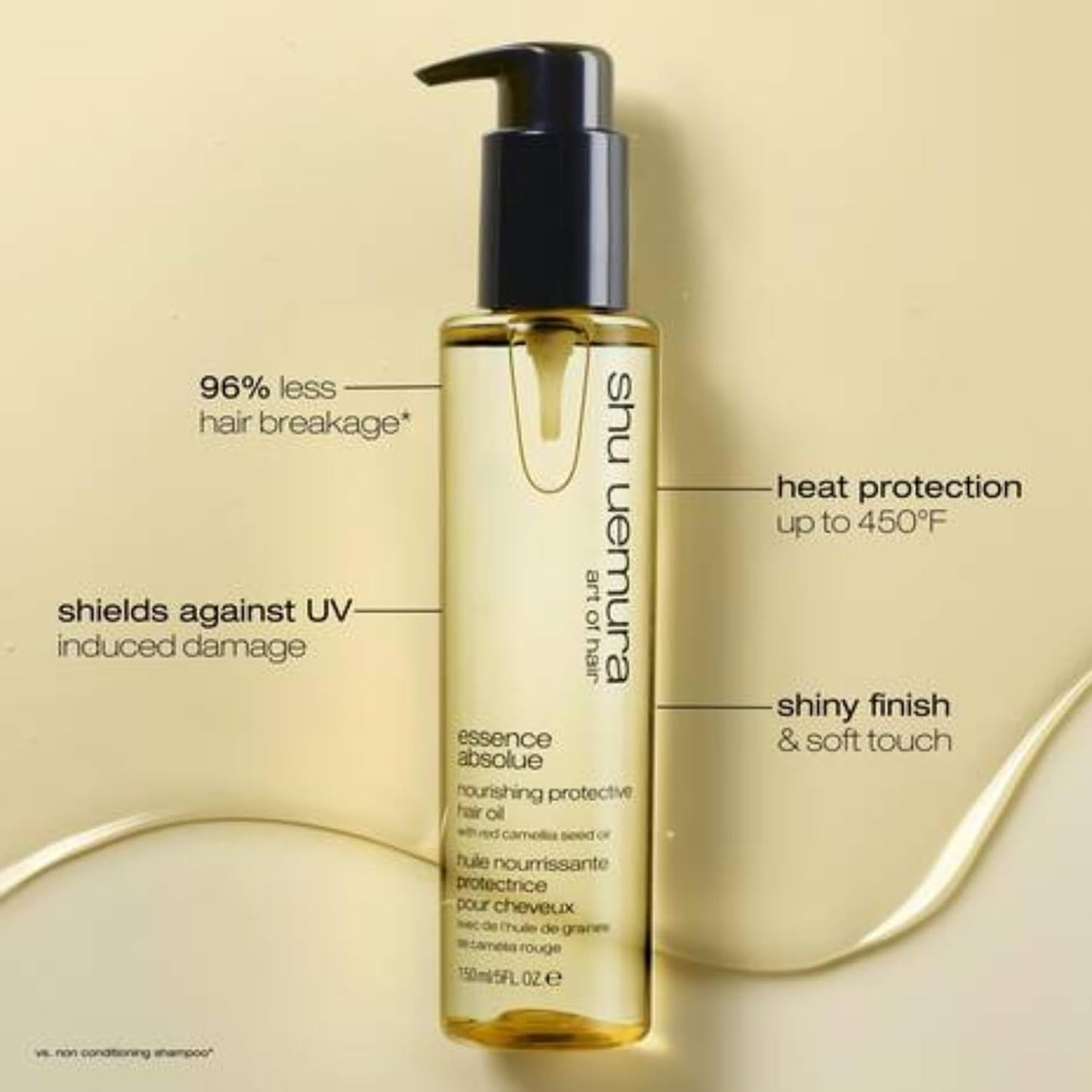 Nourishing Protective Hair Oil - Shu Uemura Art of Hair Essence Absolue | Lightweight, Hydrating, Frizz Control, Heat Protection