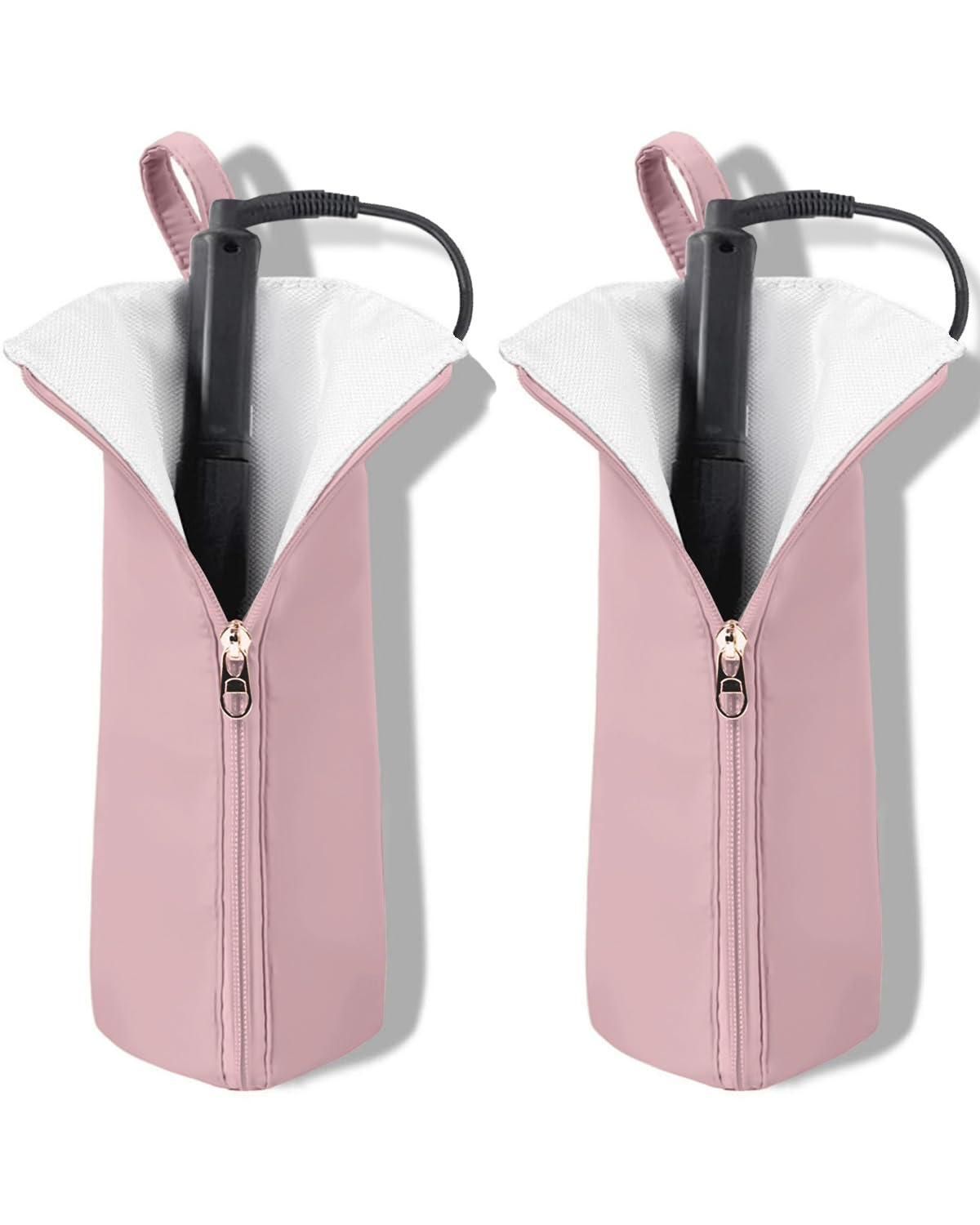 Heat Resistant Curling Iron Holder & Mat | Travel Bag Hair Tool Organizer - Perfect for Home & On-the-Go
