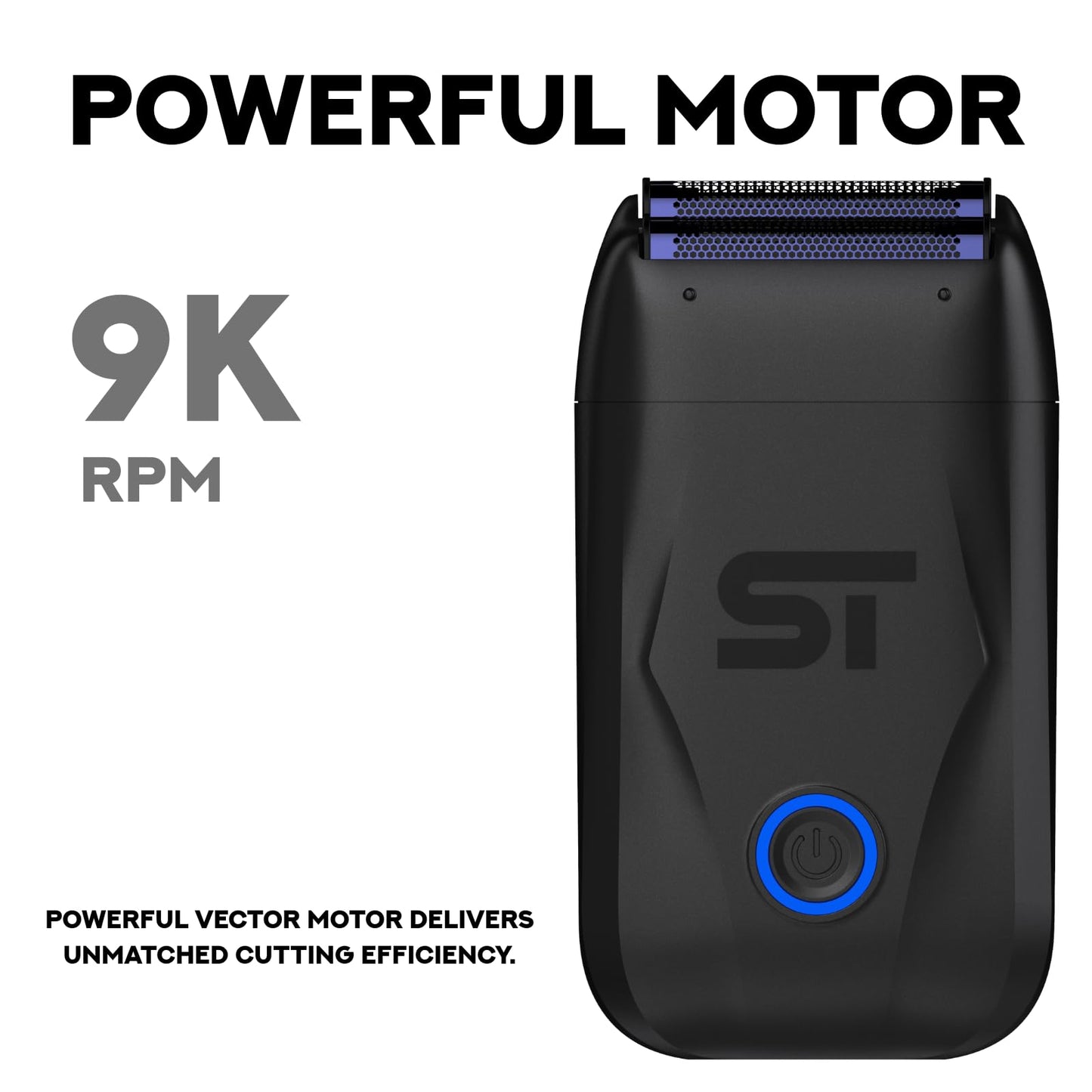 Supreme Trimmer DarkStar Foil Shaver STF720 – 9000 RPM Vector Motor, 150 Min Runtime Corded & Cordless Electric Razor | Hypoallergenic Foils for Face, Head & Stubble