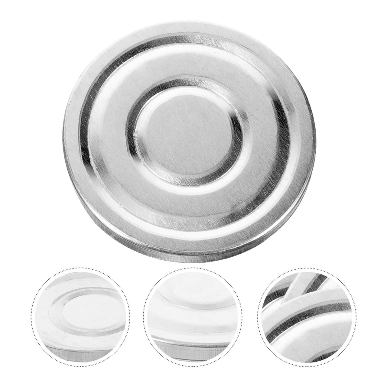 Aluminum Eyeshadow Pans - 3Pcs Round Metal Makeup Tins for Blush & Powder | 38mm DIY Cosmetic Storage