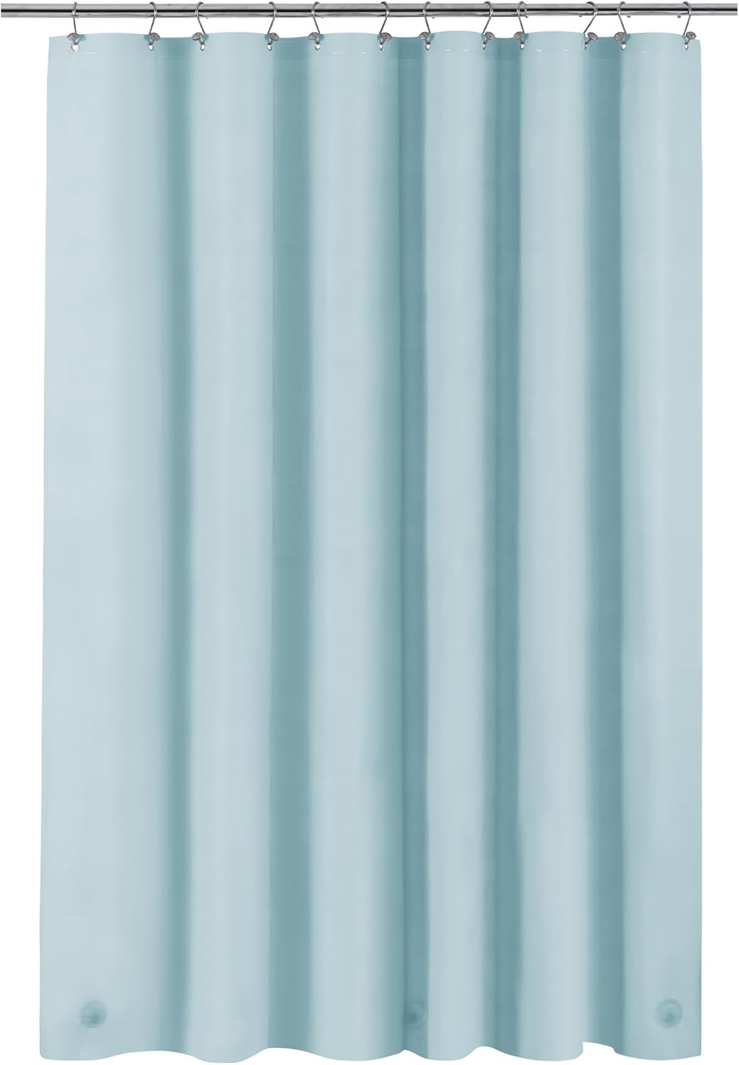 Clear Plastic Shower Liner - Premium Waterproof PEVA Curtain with Rustproof Grommets & 3 Magnets | Standard Size