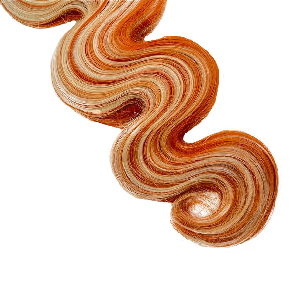 Ginger Orange Bundle 613 Body Wave Bundles Human Hair 24 26 28 Inch Brazilian Virgin Remy Hair 3 Bundles Two Tone 350 Mixed With 613 Blonde Bundle 300g