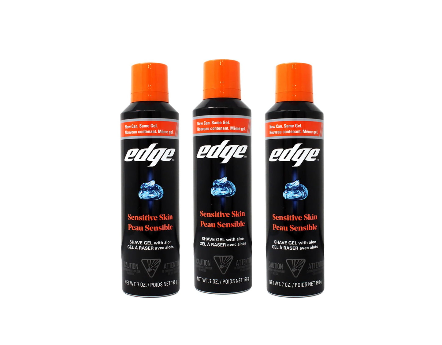 Edge Shave Gel Sensitive Skin 7 Oz (Pack of 3)