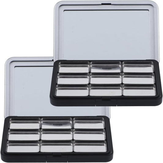 Refillable Eyeshadow Palette - Empty Makeup Storage Box for Lipstick & Blush | Versatile & Stylish Design