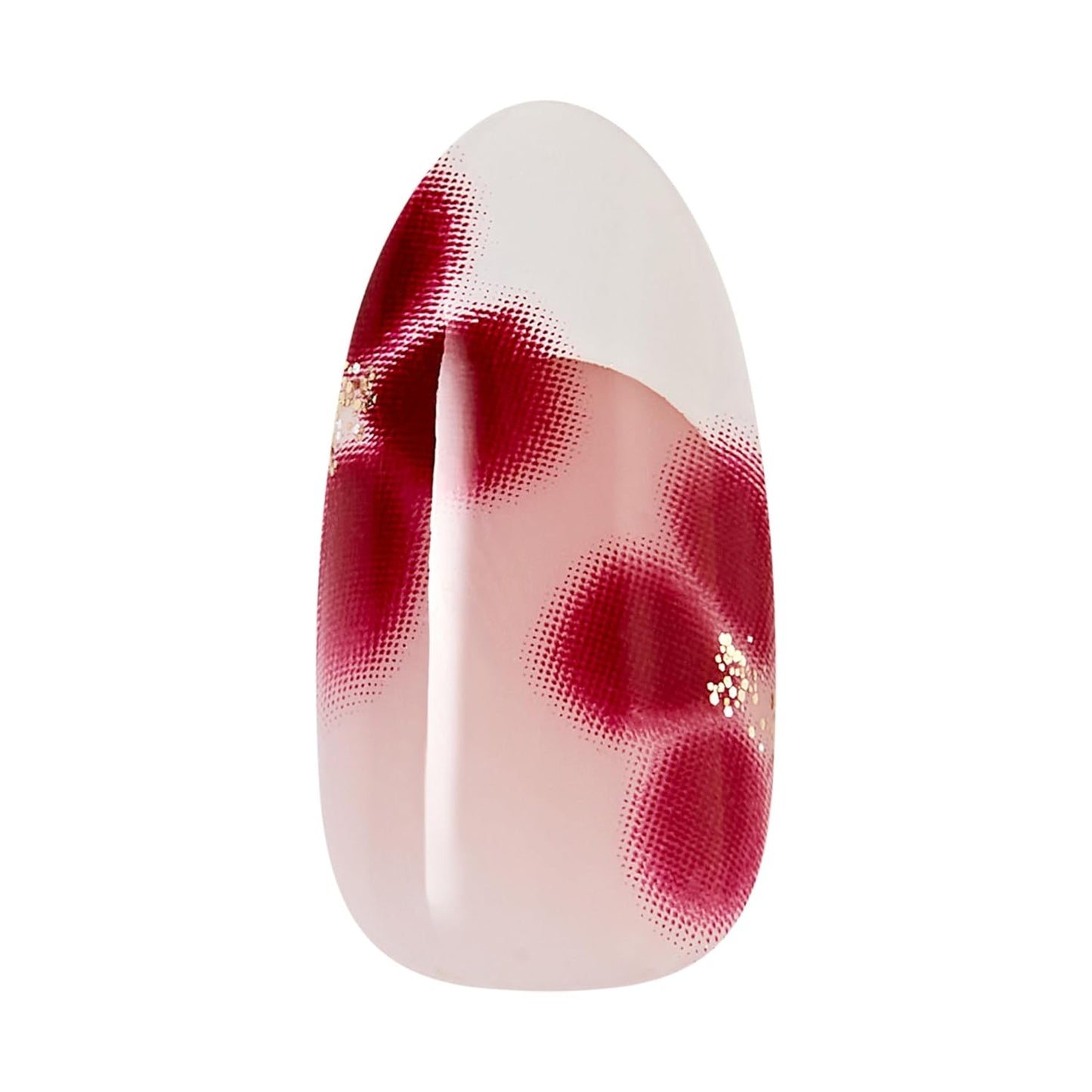 Impress Press-On Nails - Hampton Red Almond Shape | Medium Size, 30 Nails & Accessories Included