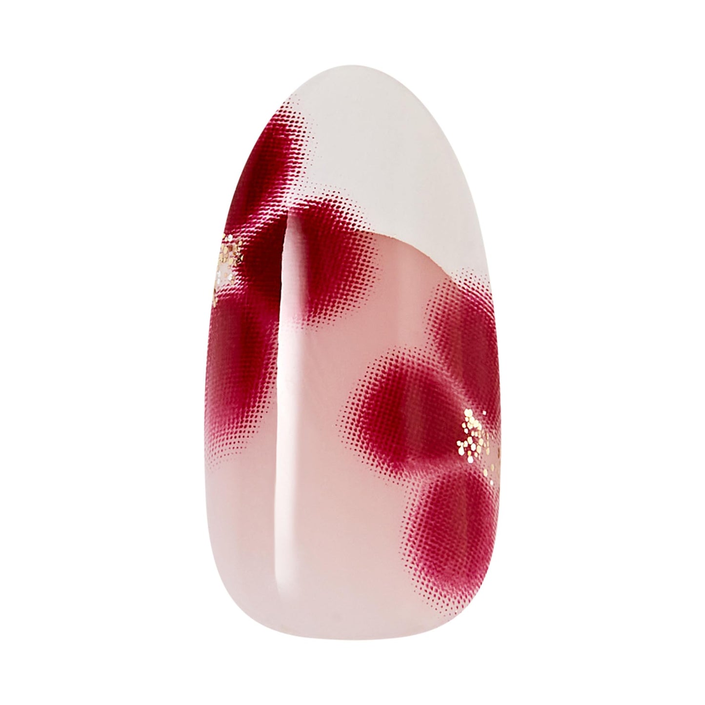 Kiss Impress No Glue Mani Press On Nails, Design, 'Hampton', Red, Medium Size, Almond Shape, Includes 30 Nails, Prep Pad, Instructions Sheet, 1 Manicure Stick, 1 Mini File