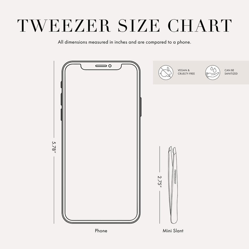 Tweezerman 40th Anniversary Mini Slant & Point Tweezer With Case