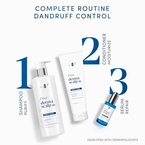 Dove Derma Scalp Dandruff Relief Serum 2oz | Hydrating 3-in-1 Treatment